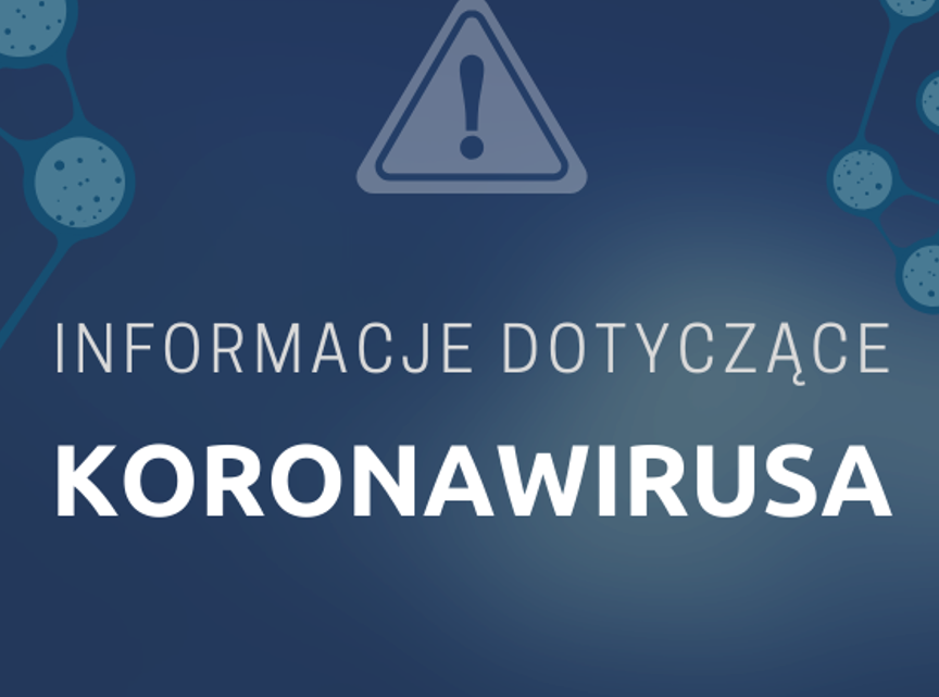 obraz informacji dotyczące koronawirusa