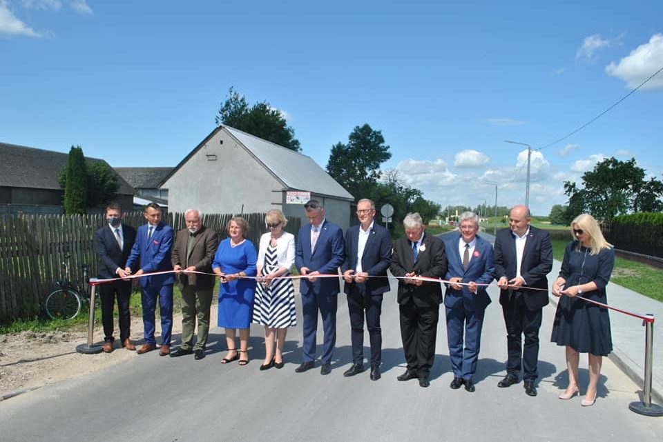 Uroczyste otwarcie drogi powiatowej relacji Stara Błotnica - Jedlanka