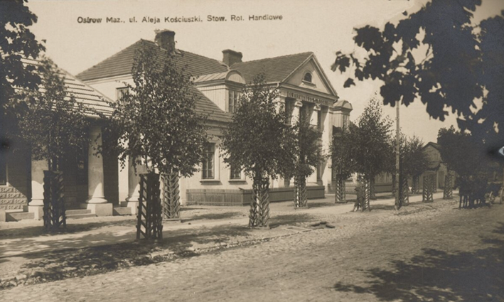 Aleja Kościuszki, Ostrów Mazowiecka, źródło Biblioteka Narodowa