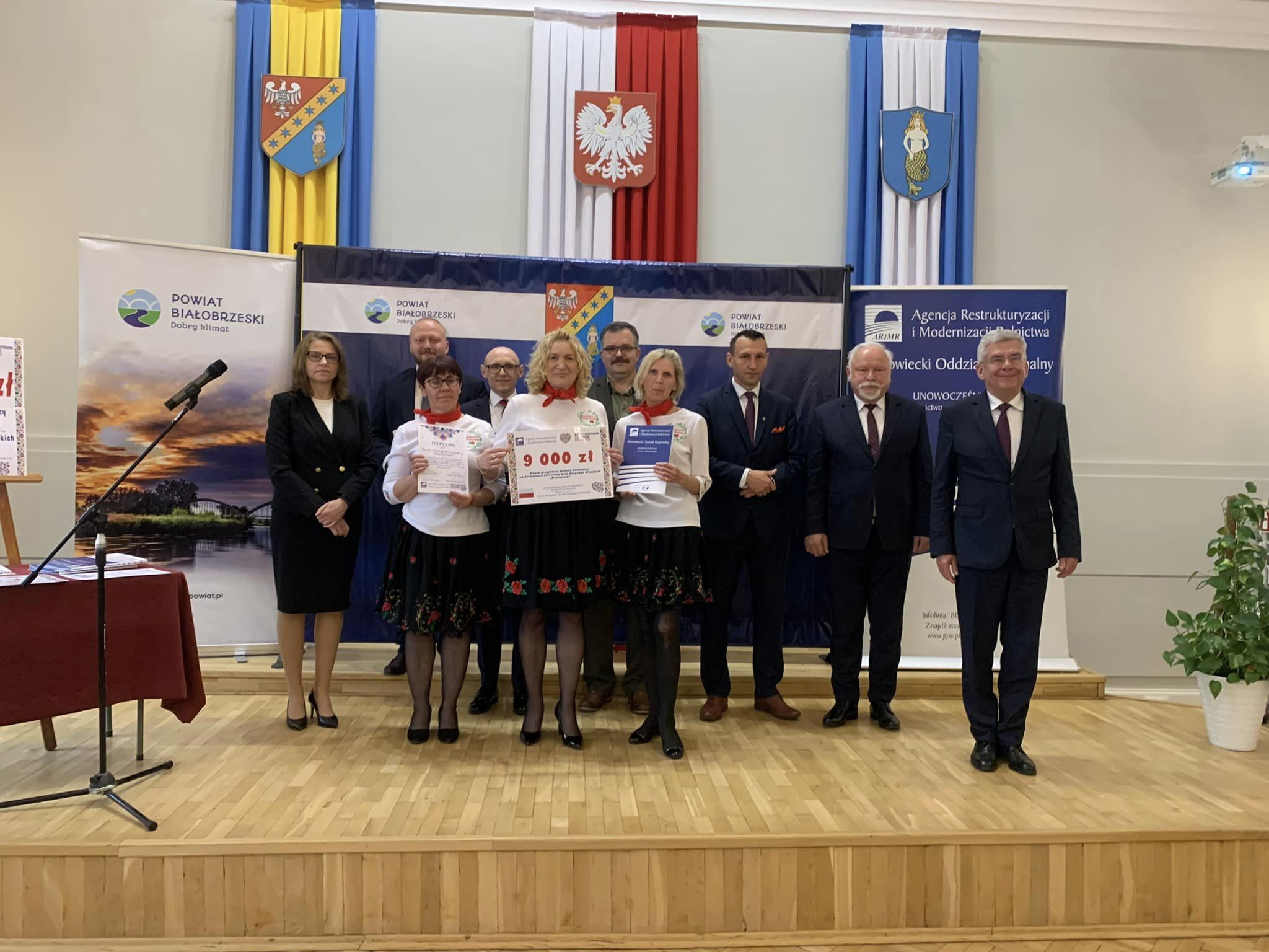 Koła Gospodyń Wiejskich z terenu Powiat Białobrzeski ze wsparciem finansowym na działalność statutową w 2023 roku.