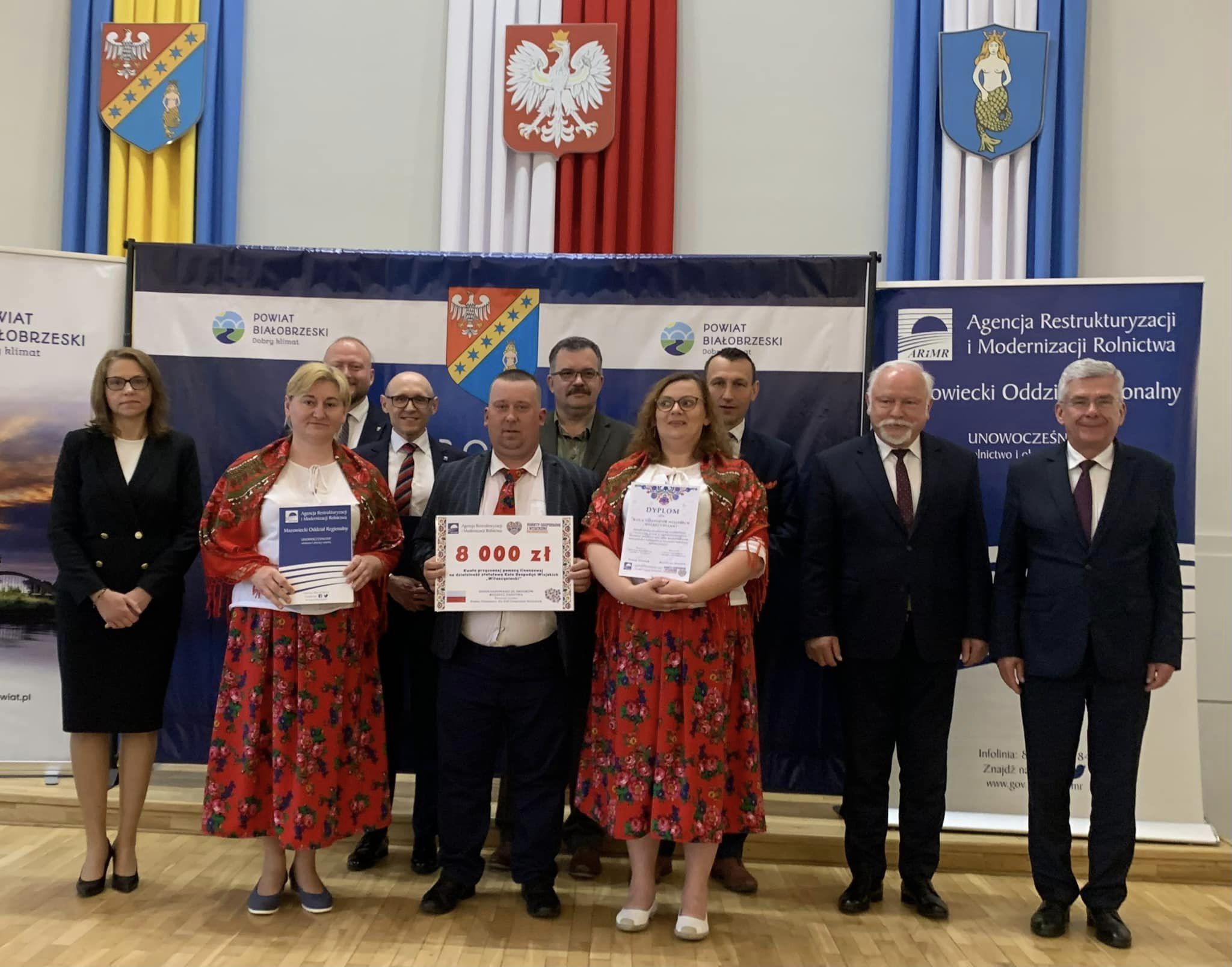 Koła Gospodyń Wiejskich z terenu Powiat Białobrzeski ze wsparciem finansowym na działalność statutową w 2023 roku.