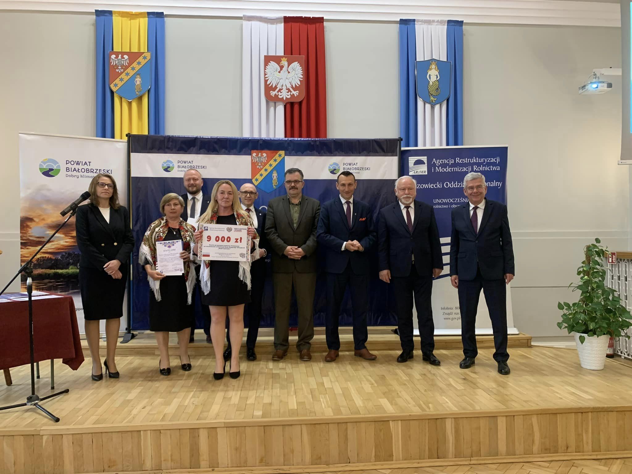 Koła Gospodyń Wiejskich z terenu Powiat Białobrzeski ze wsparciem finansowym na działalność statutową w 2023 roku.