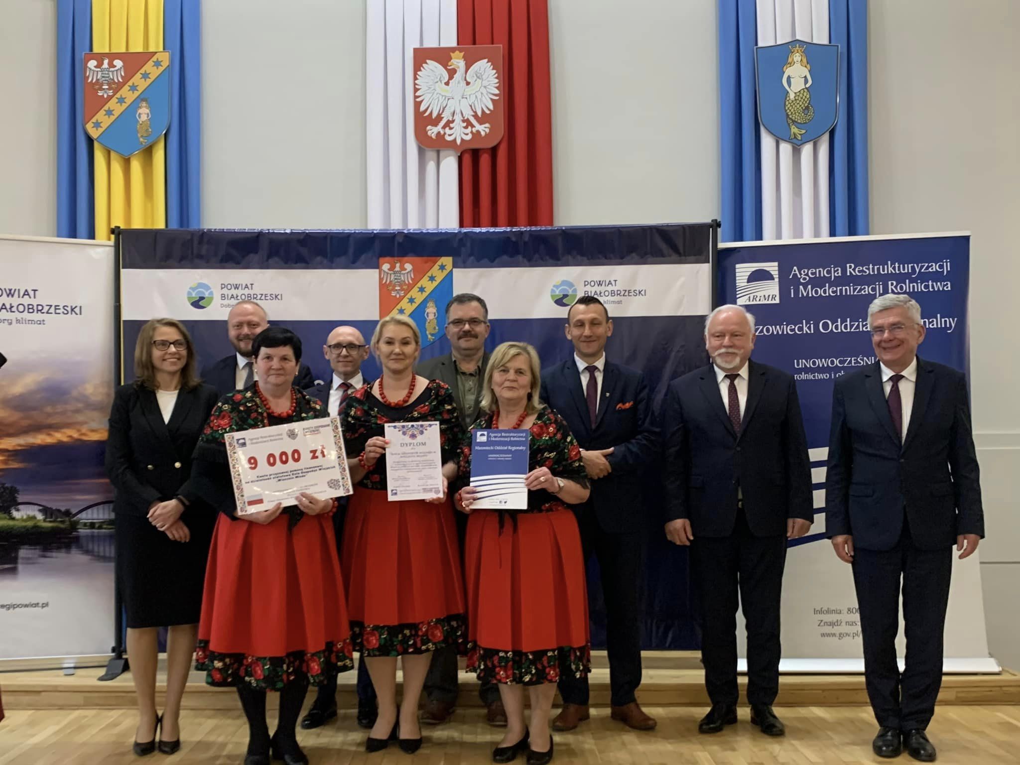 Koła Gospodyń Wiejskich z terenu Powiat Białobrzeski ze wsparciem finansowym na działalność statutową w 2023 roku.