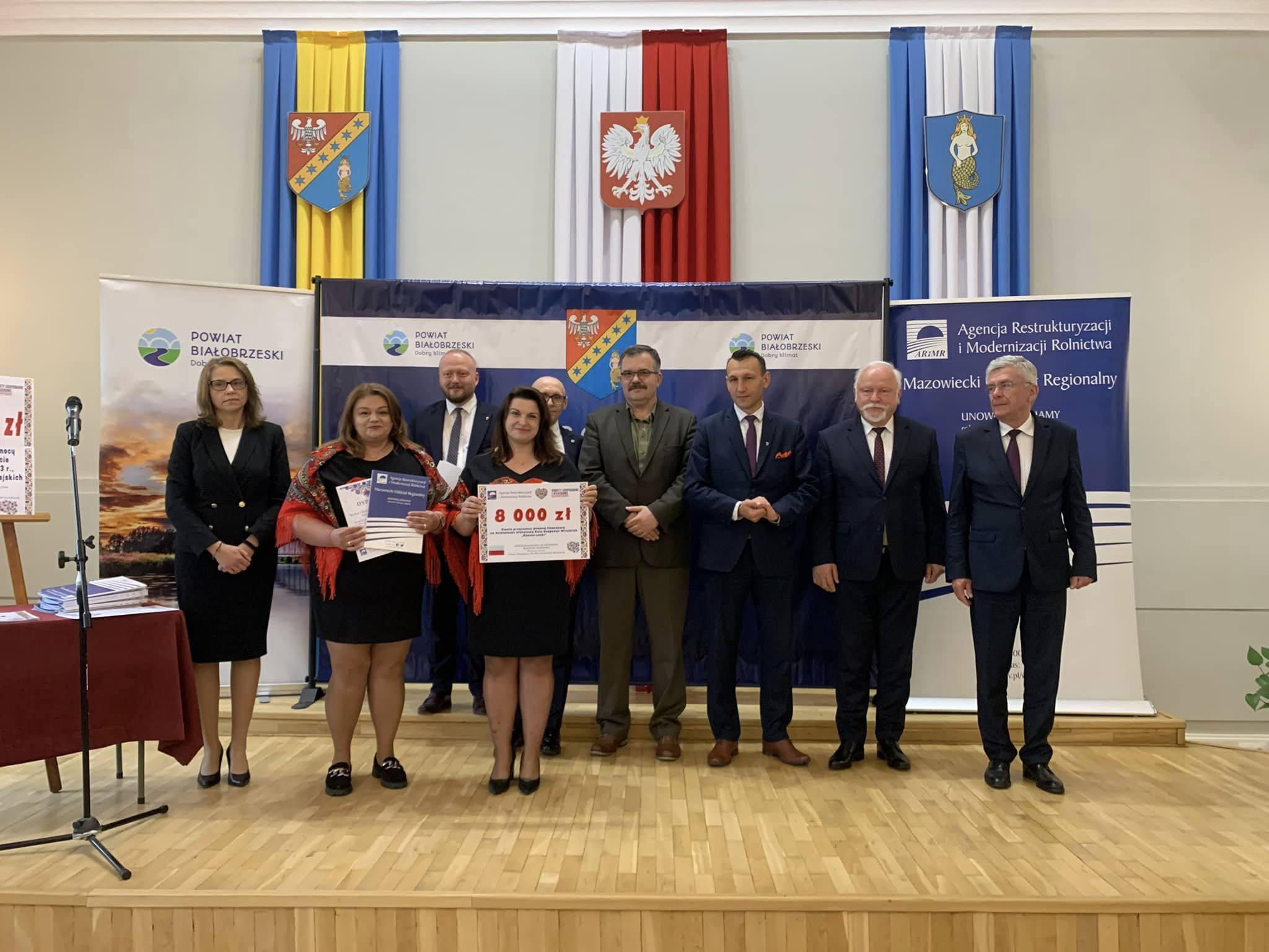 Koła Gospodyń Wiejskich z terenu Powiat Białobrzeski ze wsparciem finansowym na działalność statutową w 2023 roku.