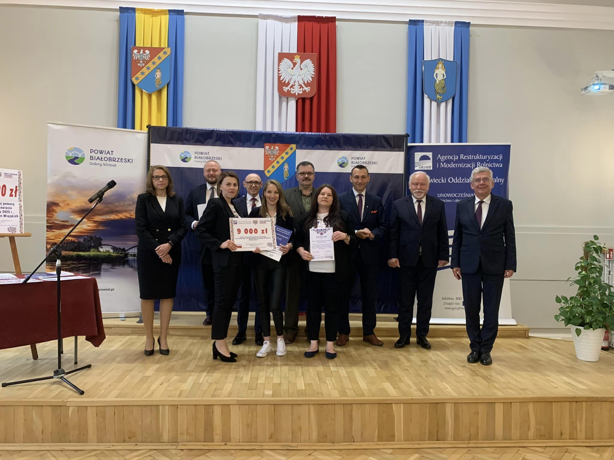 Koła Gospodyń Wiejskich z terenu Powiat Białobrzeski ze wsparciem finansowym na działalność statutową w 2023 roku.