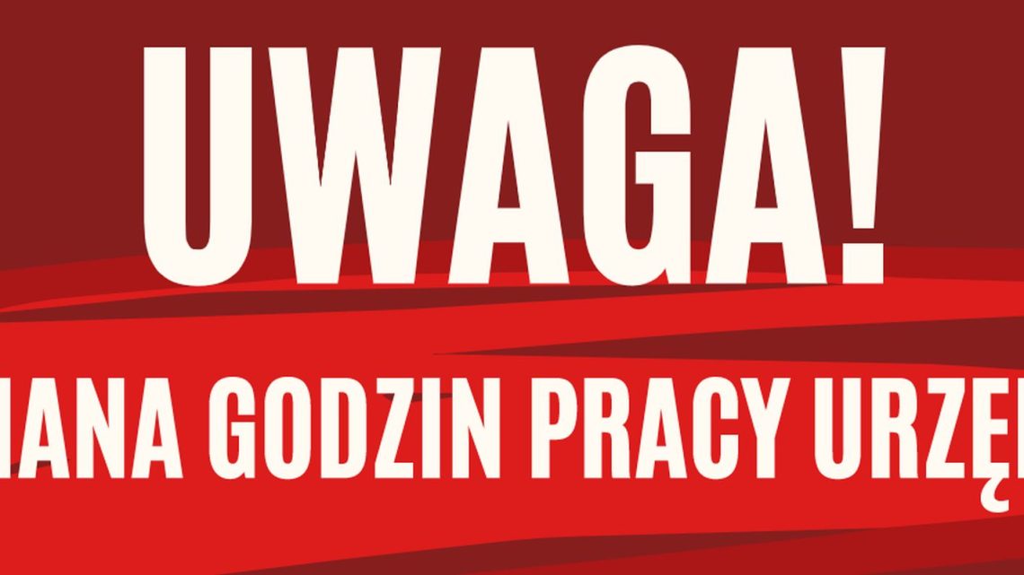 zmiana godzin pracy