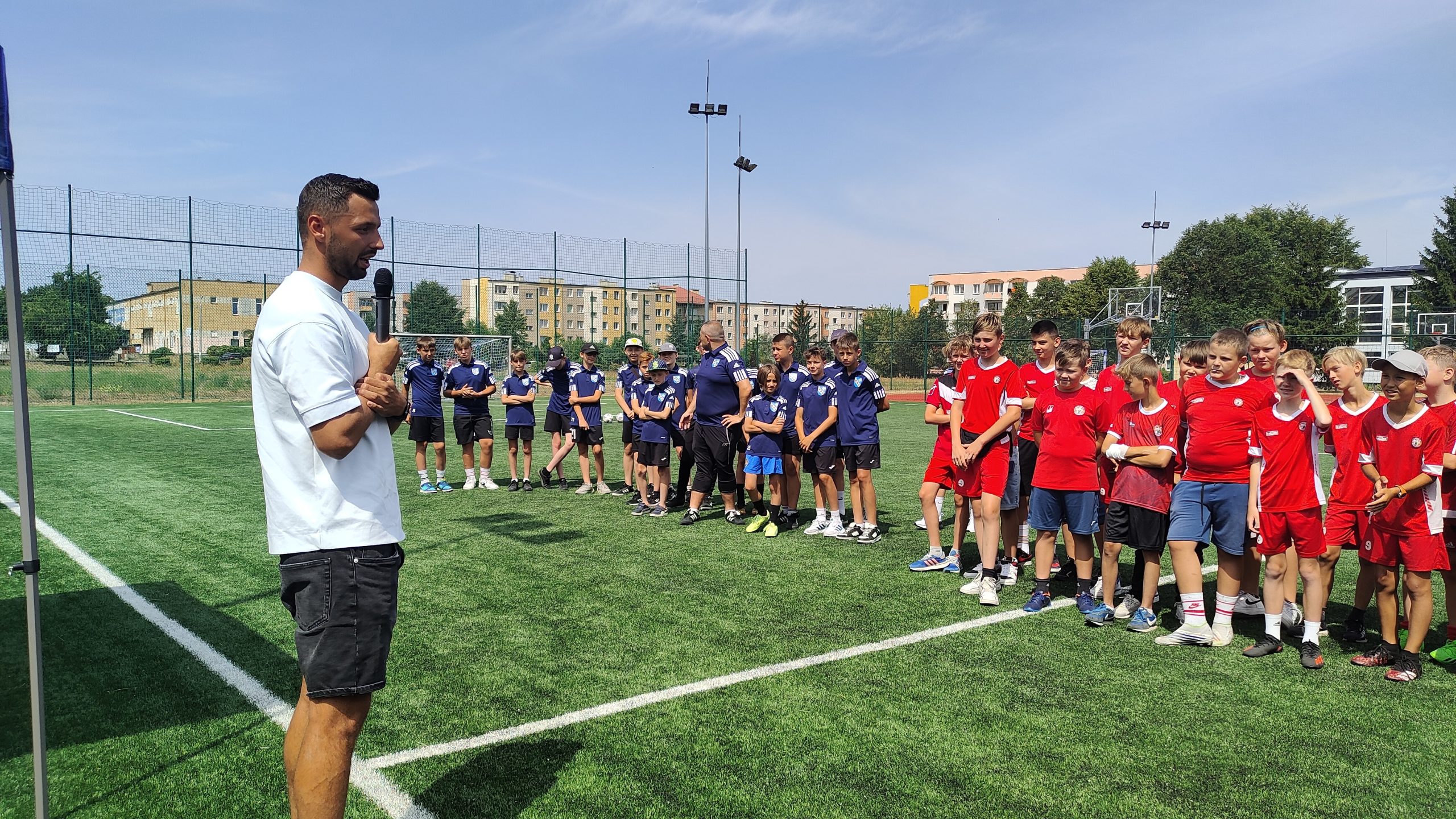 Spotkanie z Mateuszem Wieteską reprezentantem Polski w piłce nożnej