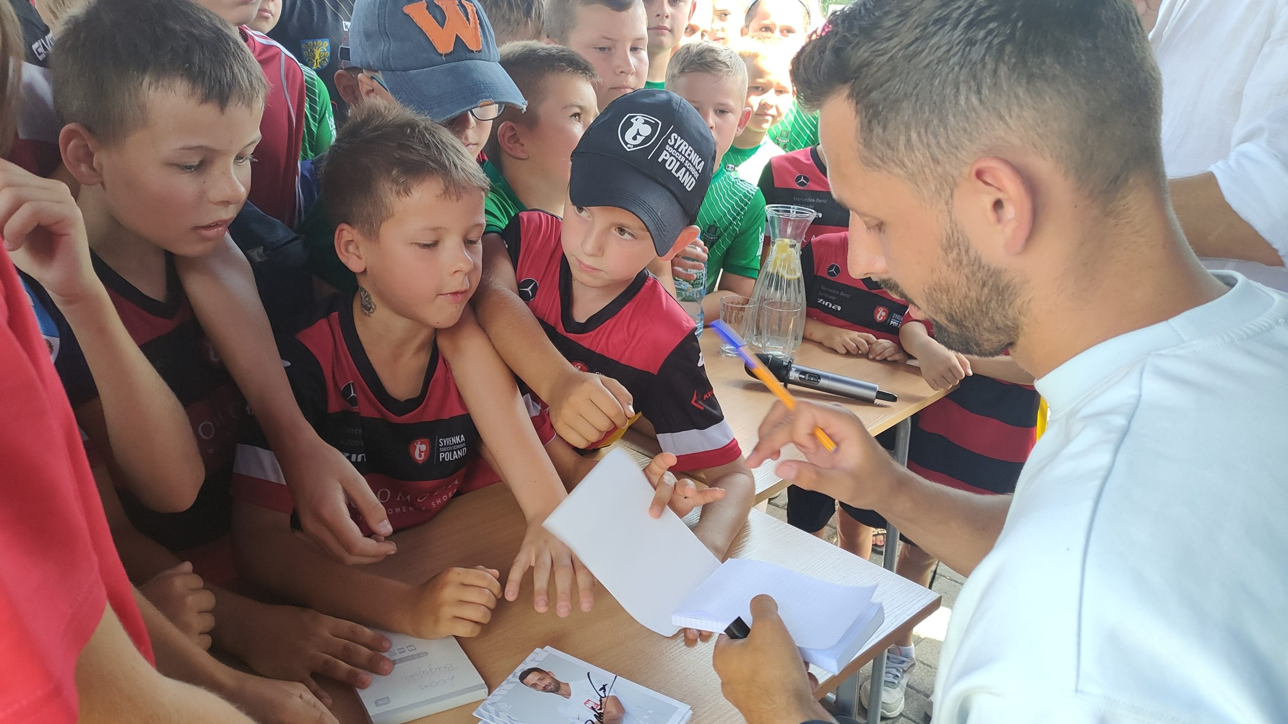 Spotkanie z Mateuszem Wieteską reprezentantem Polski w piłce nożnej