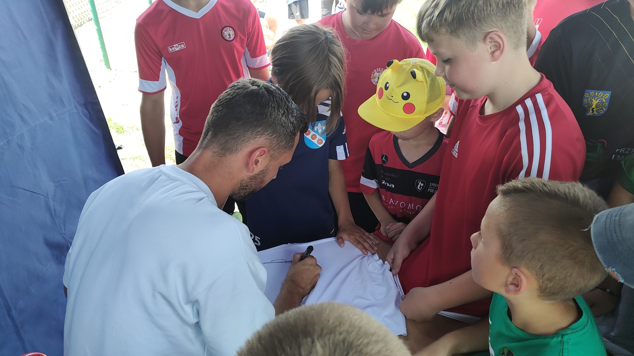 Spotkanie z Mateuszem Wieteską reprezentantem Polski w piłce nożnej