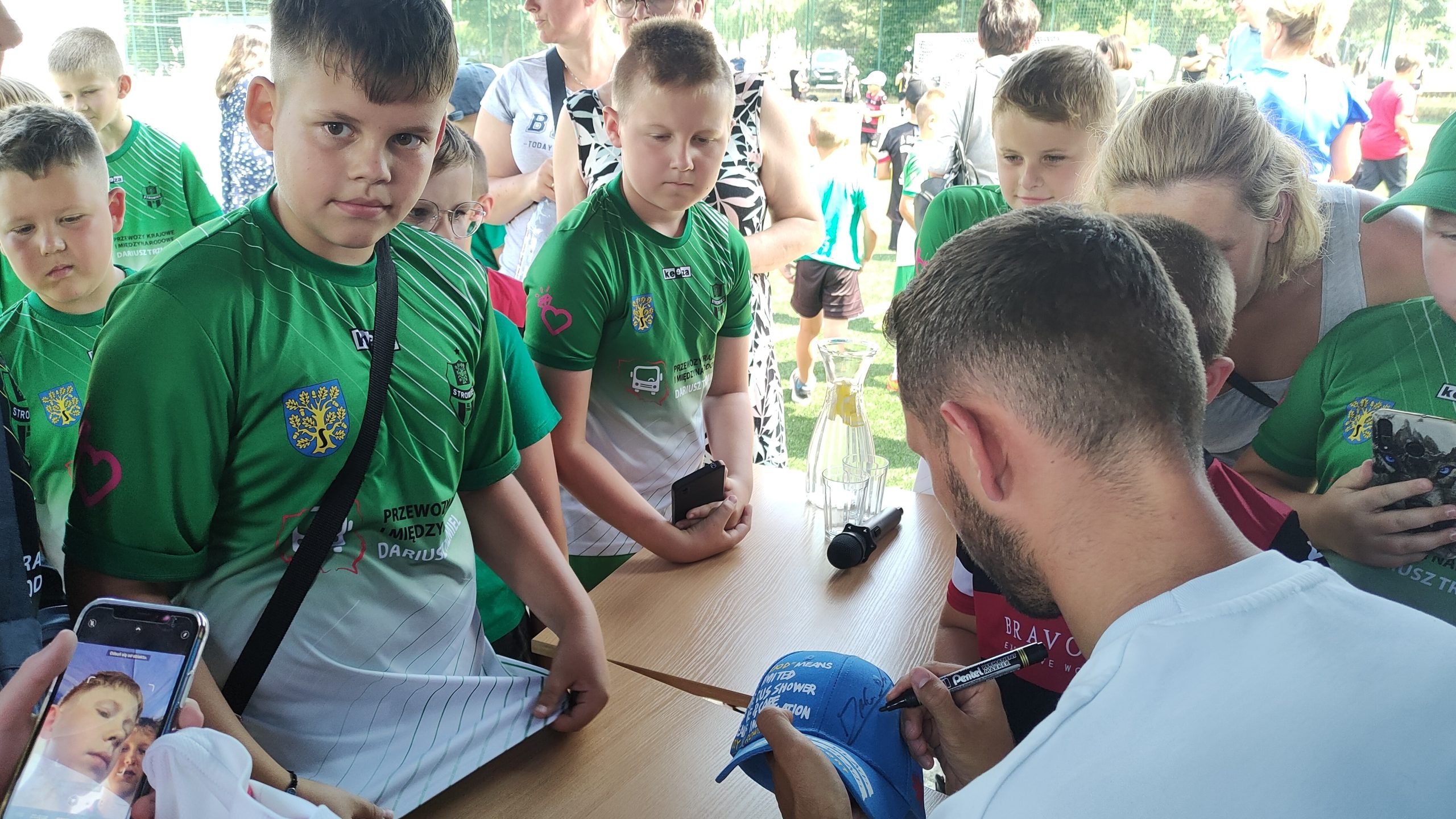 Spotkanie z Mateuszem Wieteską reprezentantem Polski w piłce nożnej