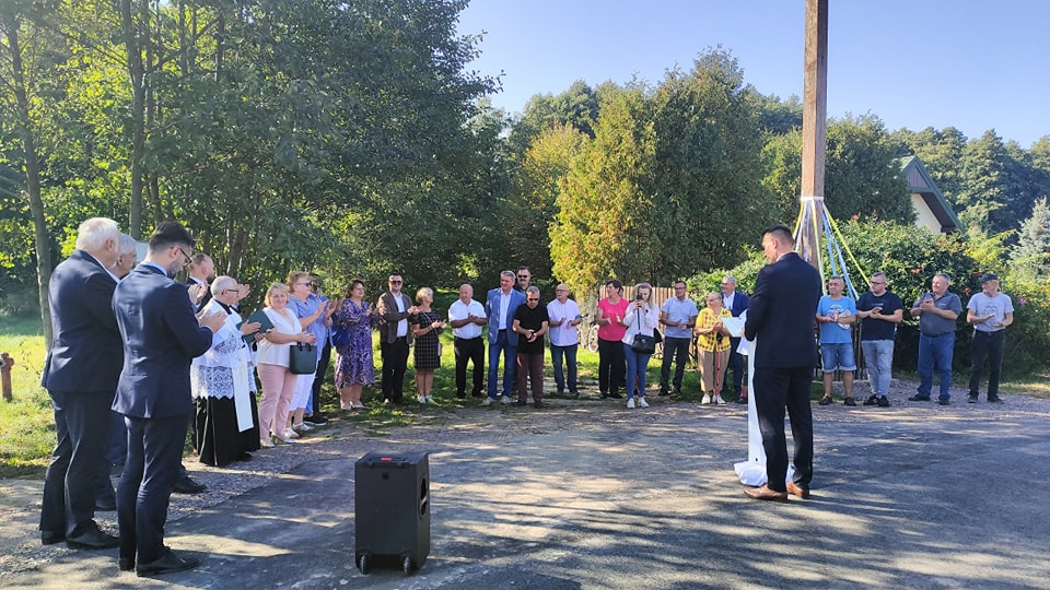 uroczyste otwarcie drogi powiatowej w miejscowości Ksawerów Nowy.