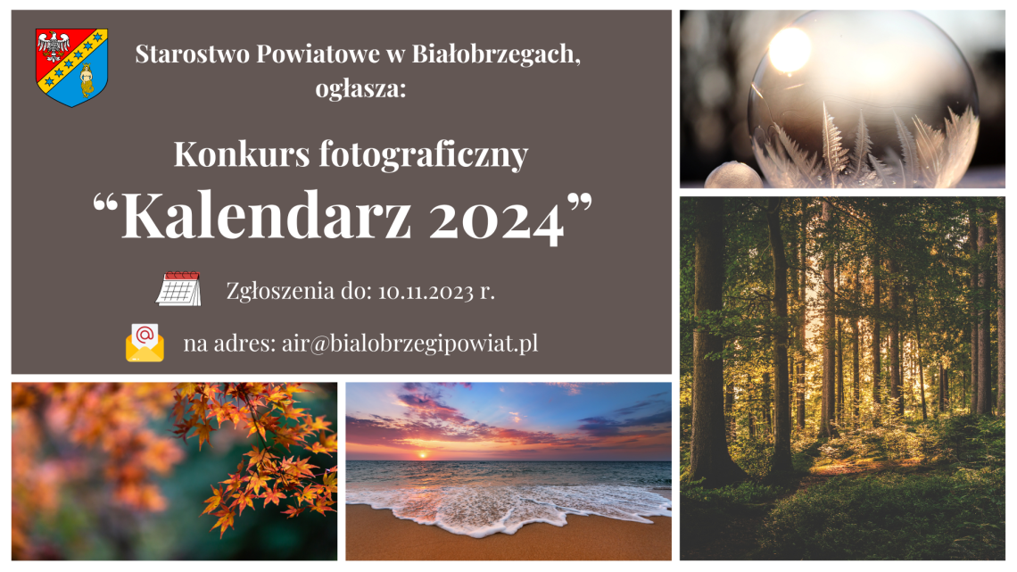 Konkurs Fotograficzny na Kalendarz Powiatowy 2024!