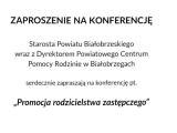 "Promocja rodzicielstwa zastępczego "