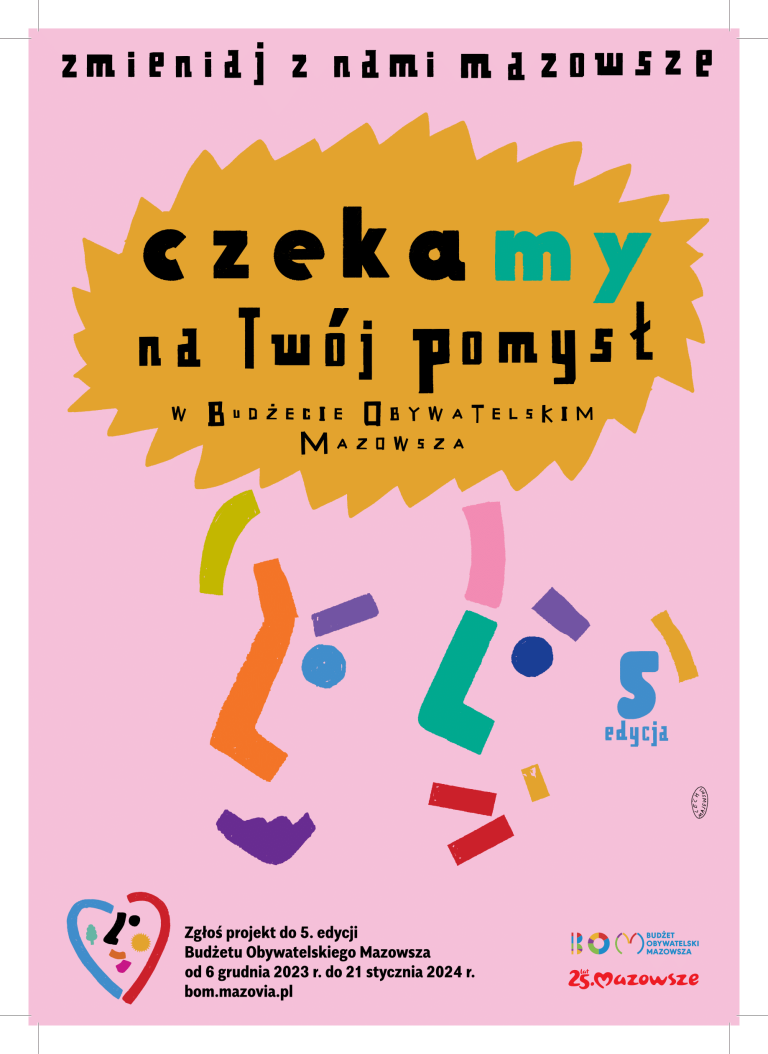 5. edycja Budżetu Obywatelskiego Mazowsza.