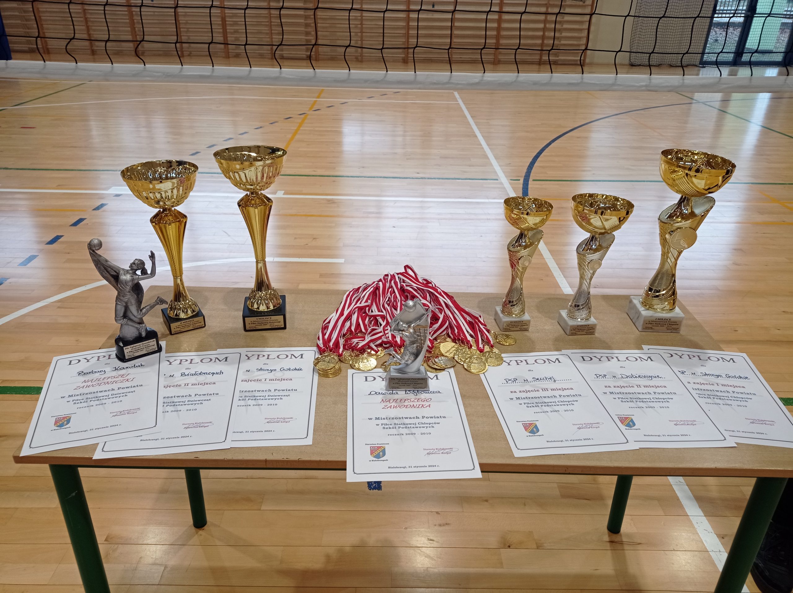 Podsumowanie Mistrzostw Powiatu w Piłce Siatkowej - 31 styczeń 2024 r.