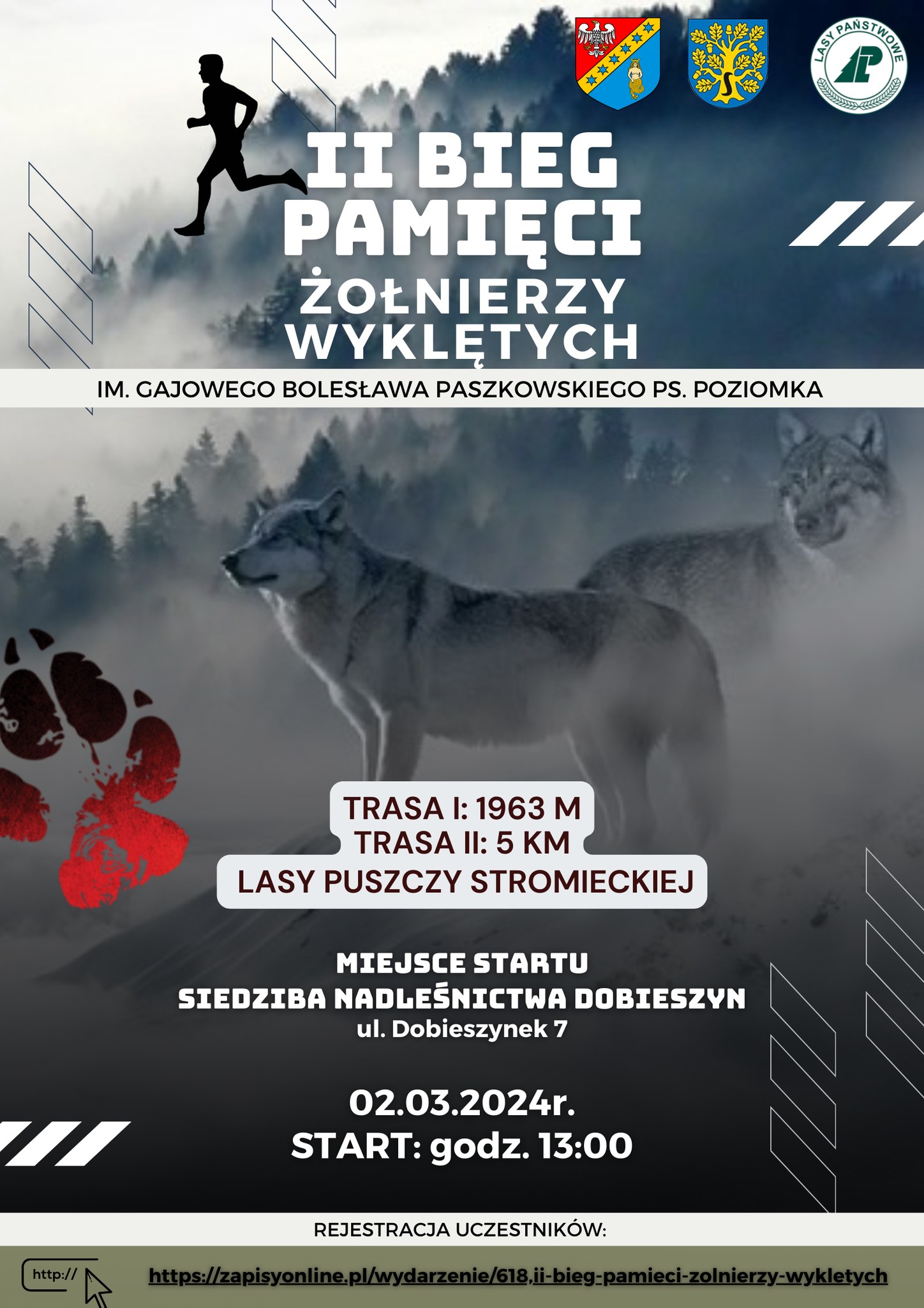 Przypominamy, że ruszyły zapisy na II Bieg Pamięci Żołnierzy Wyklętych.