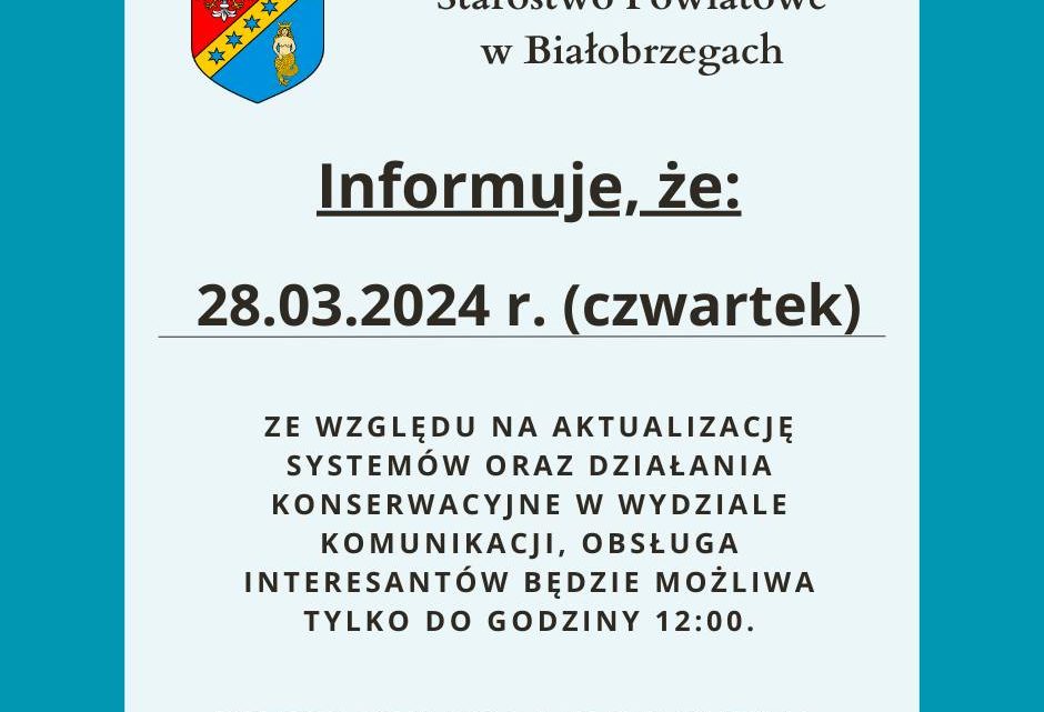 Informacja dla interesantów Wydziału Komunikacji: