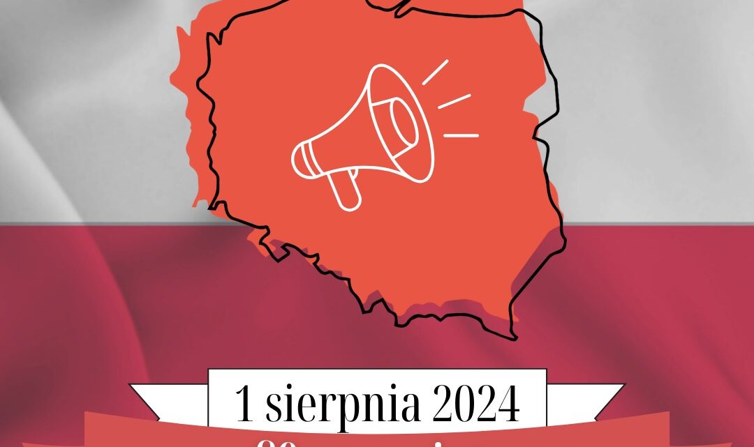 1 sierpnia 2024 80. rocznica Powstania Warszawskiego