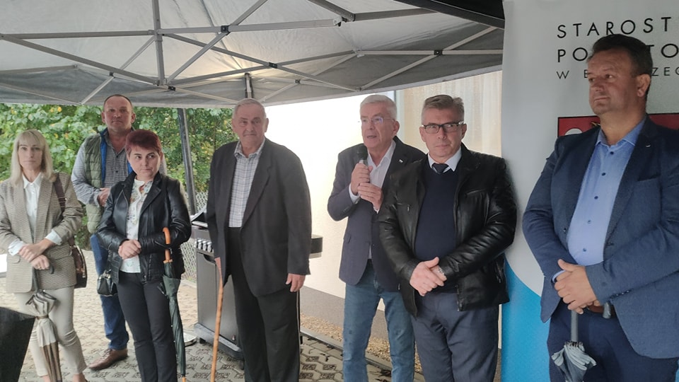 Uroczyste otwarcie drogi powiatowej w Rogolinie.