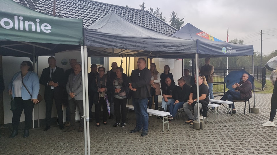 Uroczyste otwarcie drogi powiatowej w Rogolinie.