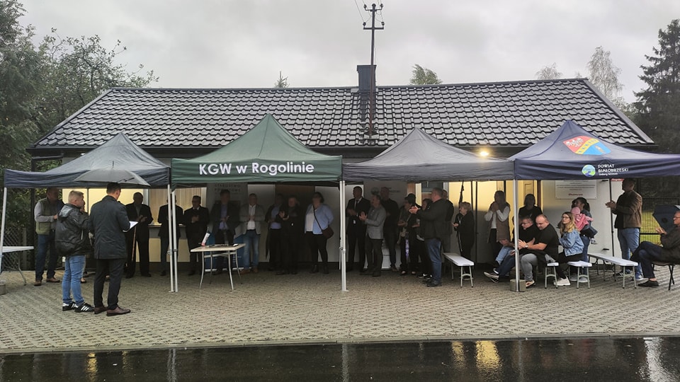 Uroczyste otwarcie drogi powiatowej w Rogolinie.