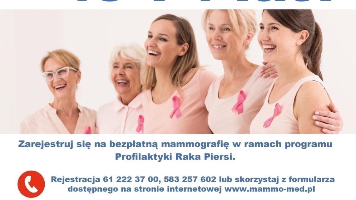 Zapraszamy na darmowe badanie mammograficzne!
