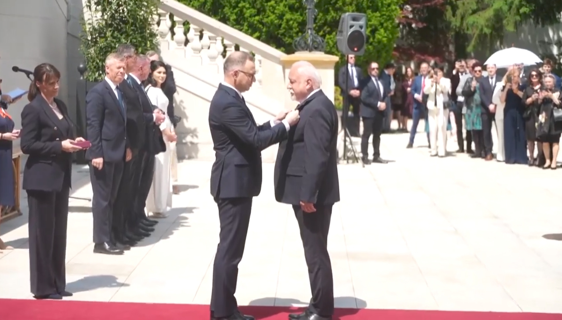 Uroczystości z okazji Dnia Samorządu Terytorialnego w Ogrodach Pałacu Prezydenckiego