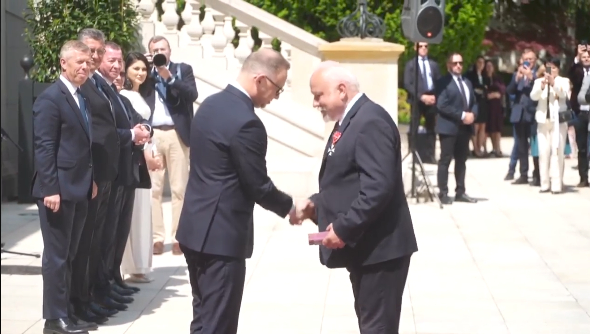 Uroczystości z okazji Dnia Samorządu Terytorialnego w Ogrodach Pałacu Prezydenckiego