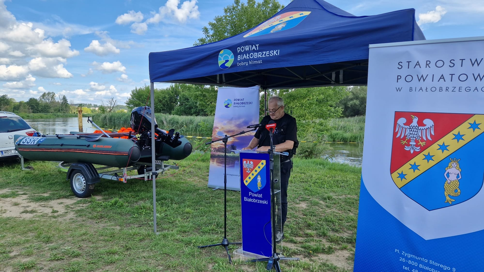 Nowy sprzęt dla Społecznej Straży Rybackiej Powiatu Białobrzeskiego