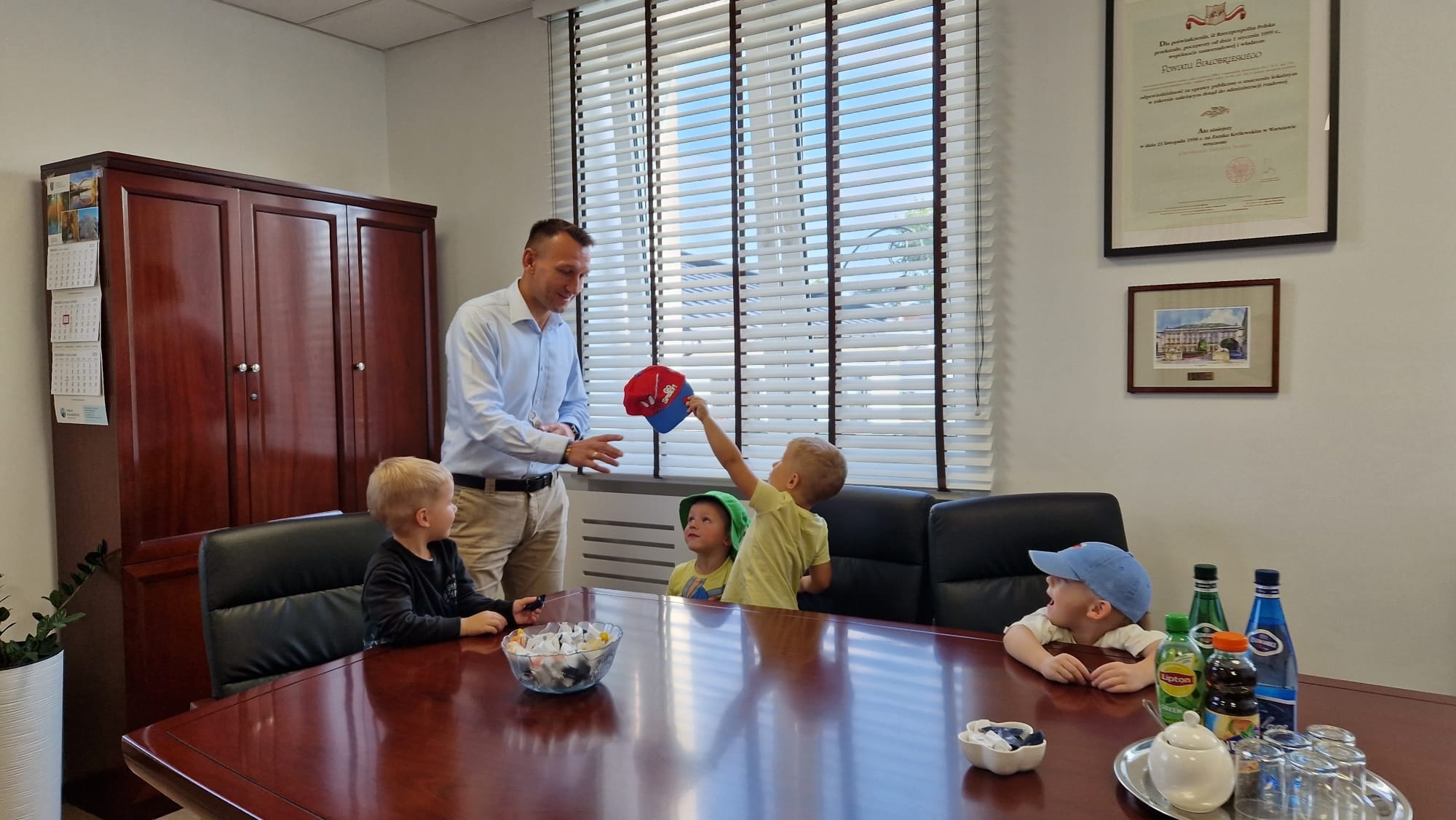 Niezwykli goście w Starostwie Powiatowym w Białobrzegach!