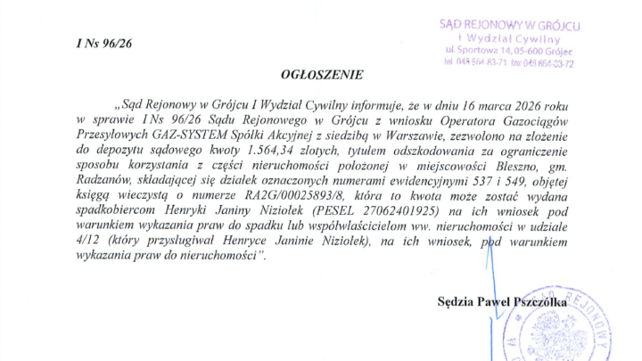Ogłoszenie